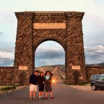 Finally completed the upper loop and made it to the arch at the north entrance, Yellowstone National Park