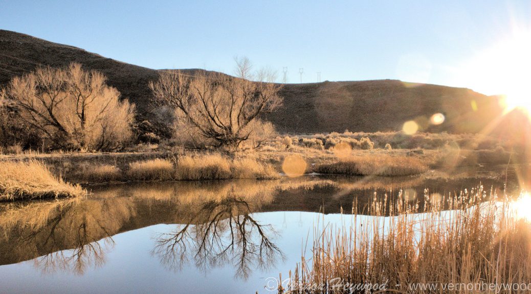 Sunset on the Truckee River in MCCarran Ranch Preserve