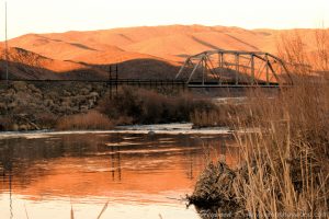 Southern Pacific Railroad bridge on the Truckee River in MCcarran Ranch Preserve